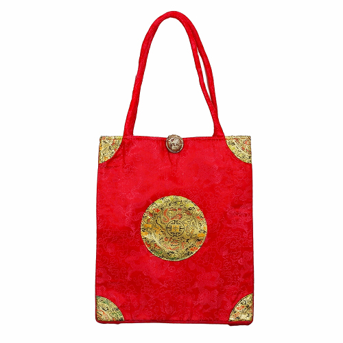 Tasche aus Seide, mit Glückssymbol, Handtaschen, Asiatisch, 6590 - zum Schließen ins Bild klicken